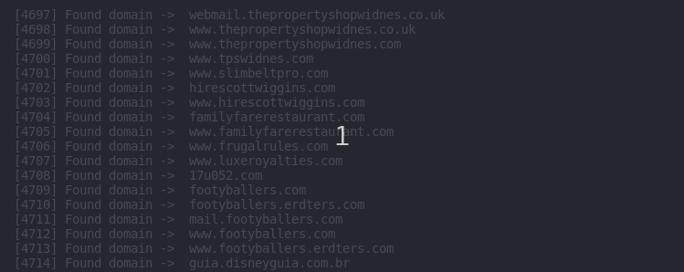 Animated GIF of certs from the certstream API